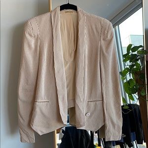 Rebecca Minkoff Silk Striped Blazer